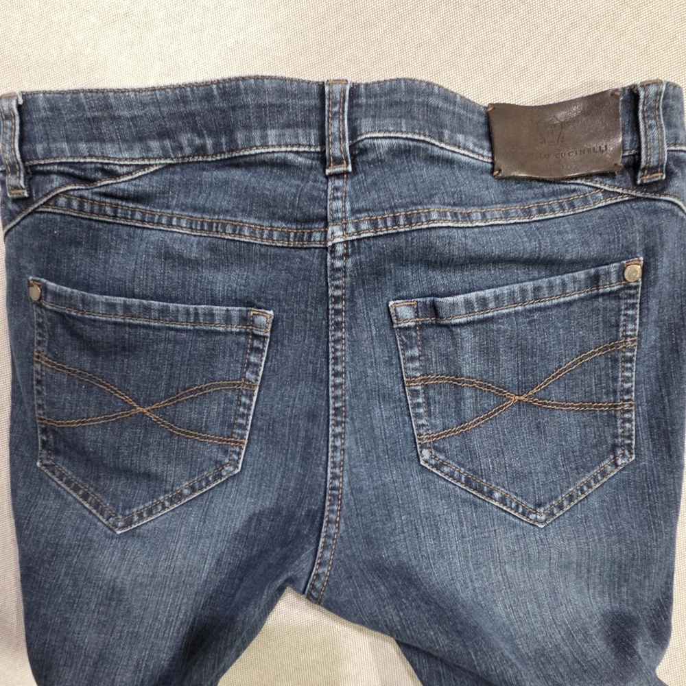 Brunello Cuccineli Skinny Blue Stretch Denim Comfortable Low/Mid Rise Sz6 - Picture 4 of 11